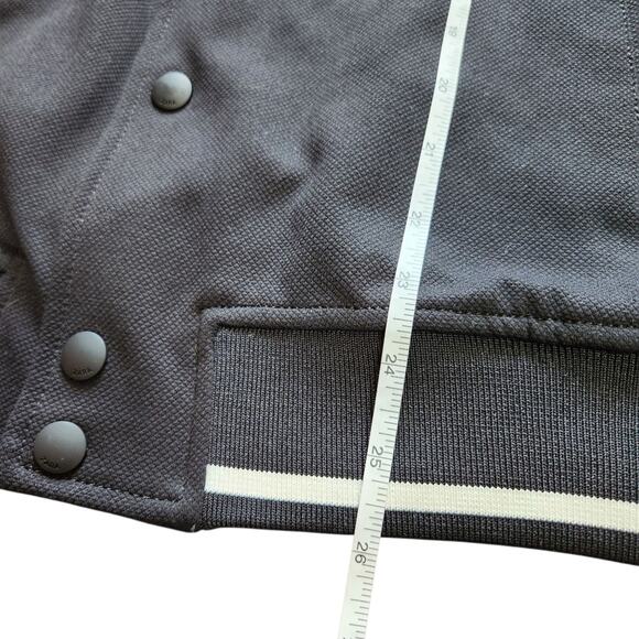 Zara men's bomber jacket black button front size M - Picture 9 of 9